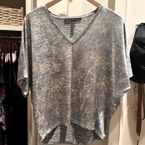 WHBM black/gold sparkly top, XSP